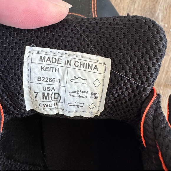 Dexter Keith Black/Orange/Grey Bowling Shoes - Picture 6 of 7